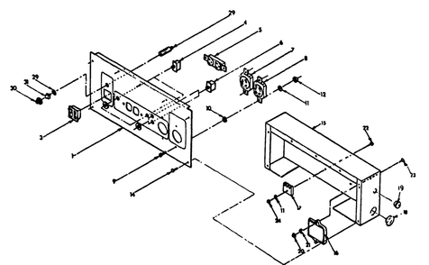 Part Location Diagram of 71373 Briggs and Stratton Receptacle panel